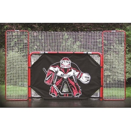 Ezgoal EZGoal 67009 2 In. Folding Hockey Goal With Backstop; Shooter Tutor & Targets 67009